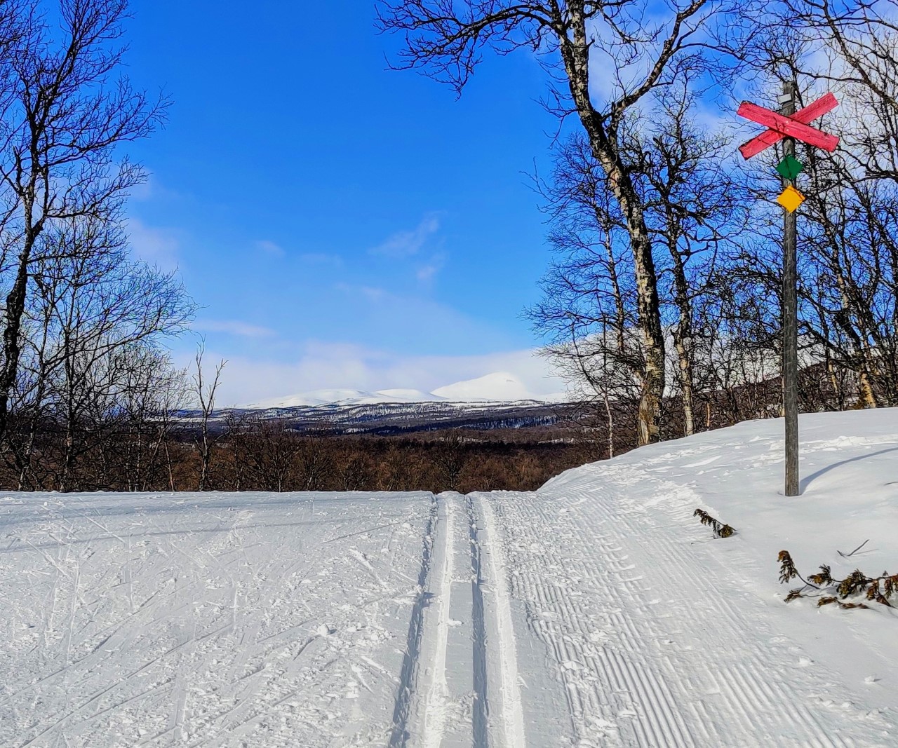 Länk checklista för längdskidåkning